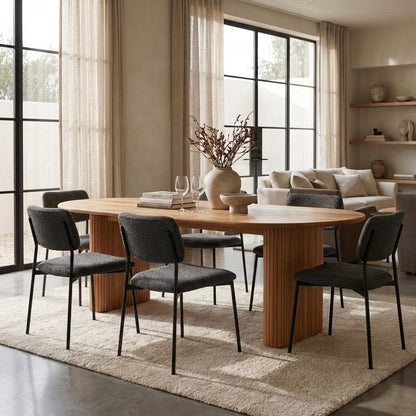 Kelowna Rounded Solid Wood Table