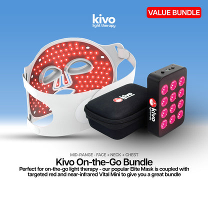 Kivo Elite Face: Blue, Yellow, Near-Infrared, and Red Light Therapy Mask