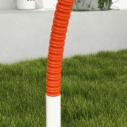 Dog Agility Kit Pet Obstacle Course Training Equipment Outdoor with Weave Poles, Carry Bag, Black