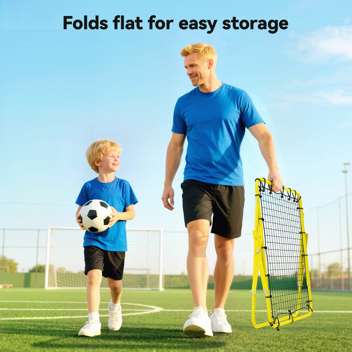 Volleyball Rebounder Net Football Training Aid Kickback Target Play Red