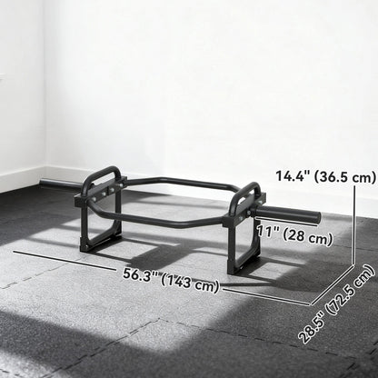 Trap Bar, Olympic Deadlifting Bar, 2" Hex Barbell Bar for Deadlifts and Shrugs, 660 lbs Capacity, Black