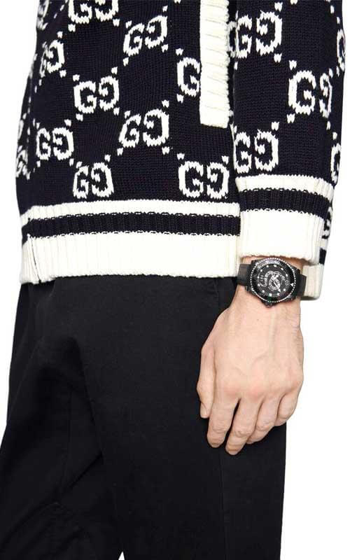 Gucci 45mm Dive Mens Watch YA136217