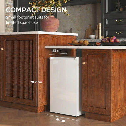 1.1 Cu. Ft. Mini Freezer, Compact Upright Freezer with Reversible Door, Removable Shelf, Adjustable Temperature, Black