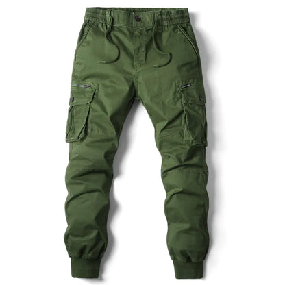 Men's Solid Color Casual Cargo Pants in Multiple Colors