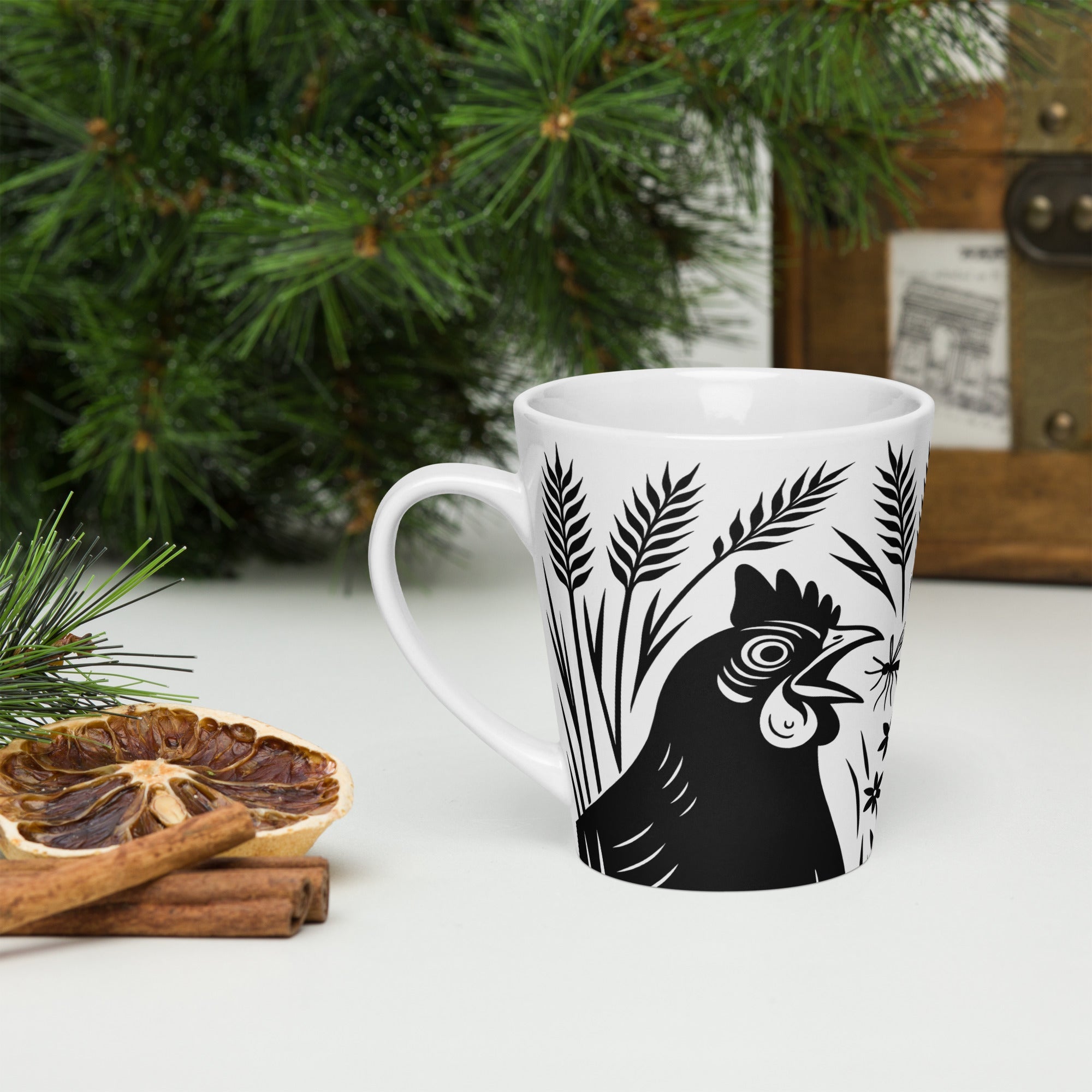 Wheat Rooster Latte mug