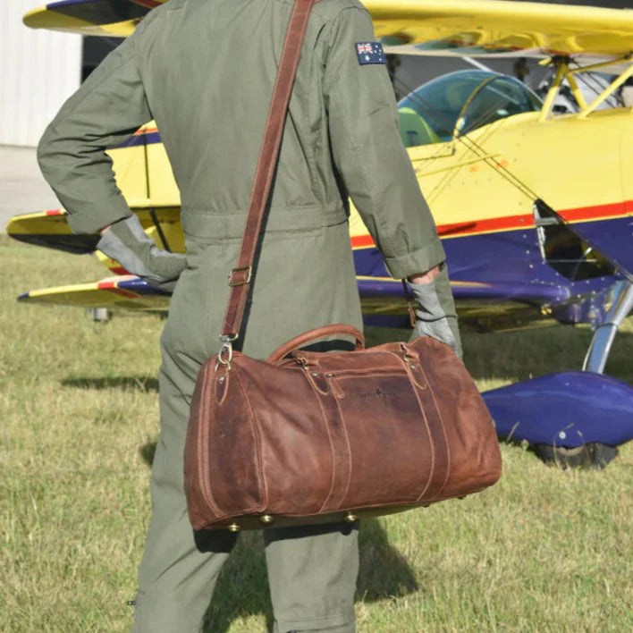 Greenwood Leather Weekend Travel Bag