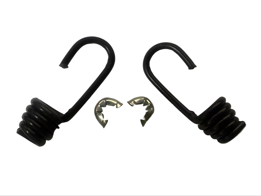 Lehigh Heavy Duty Coated Steel Cord Hooks with Steel Crimp Ring 1/4" & 3/8" 2-Pack