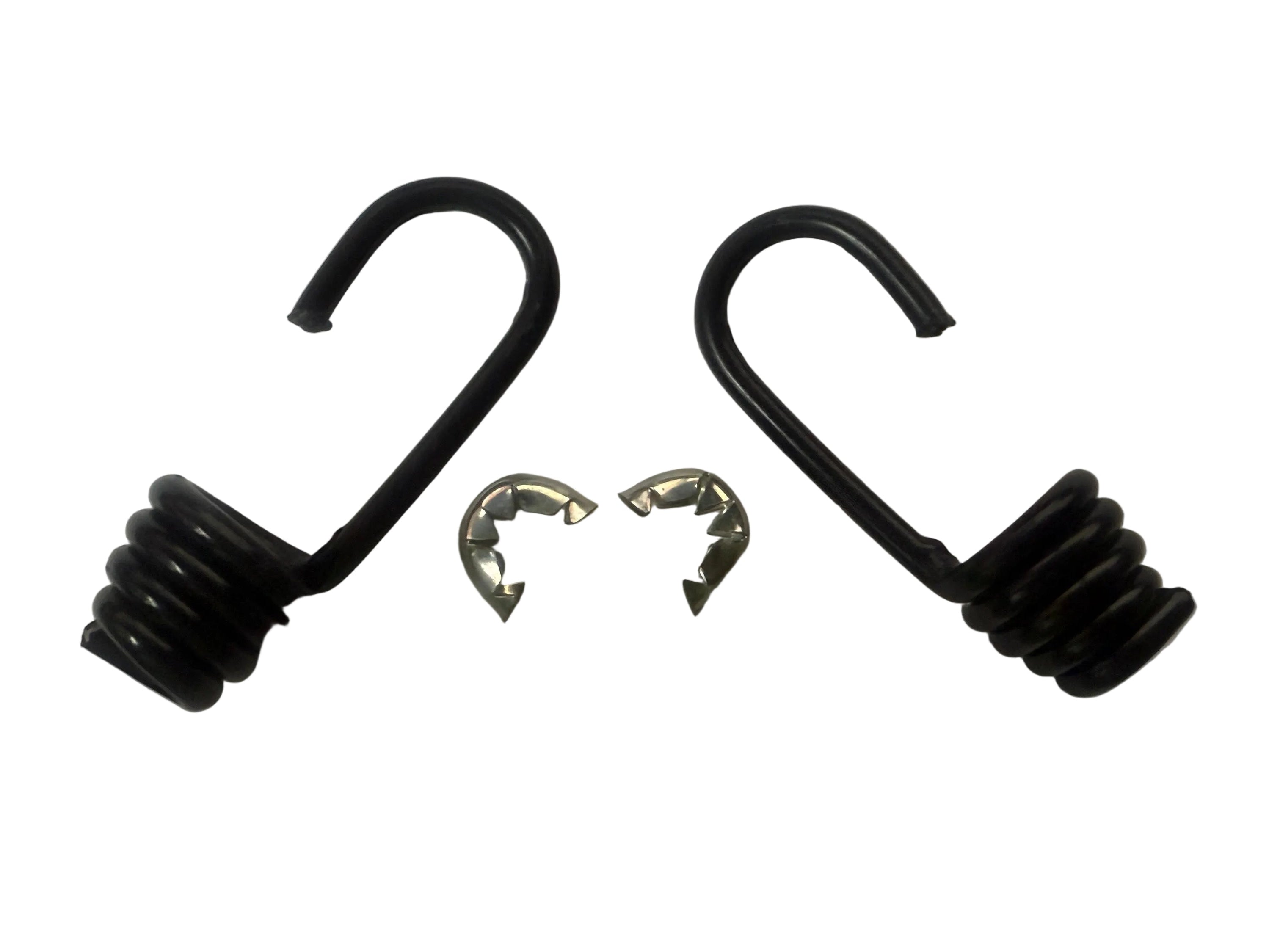 Lehigh Heavy Duty Coated Steel Cord Hooks with Steel Crimp Ring 1/4" & 3/8" 2-Pack