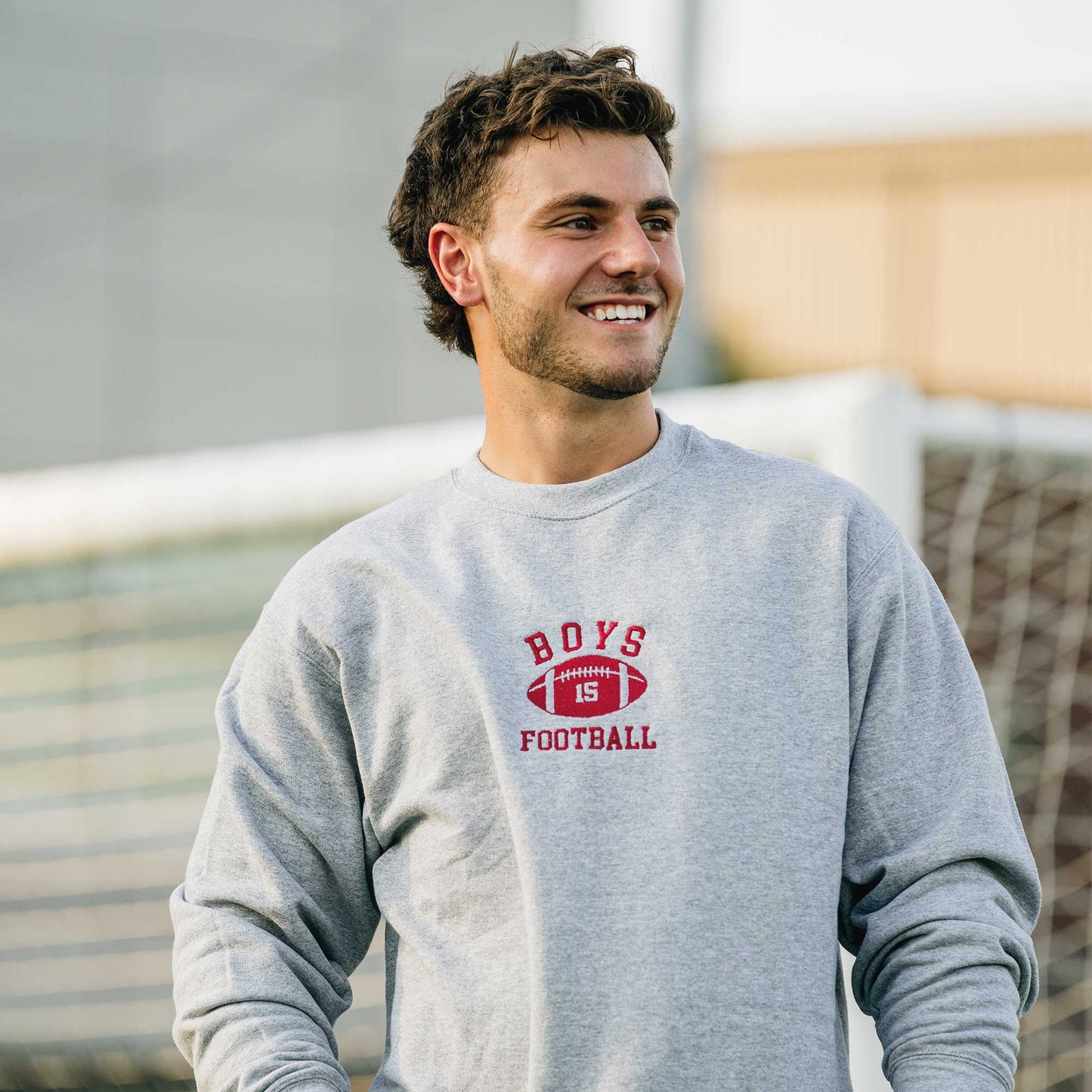 Crewneck "Boys Football" brodé