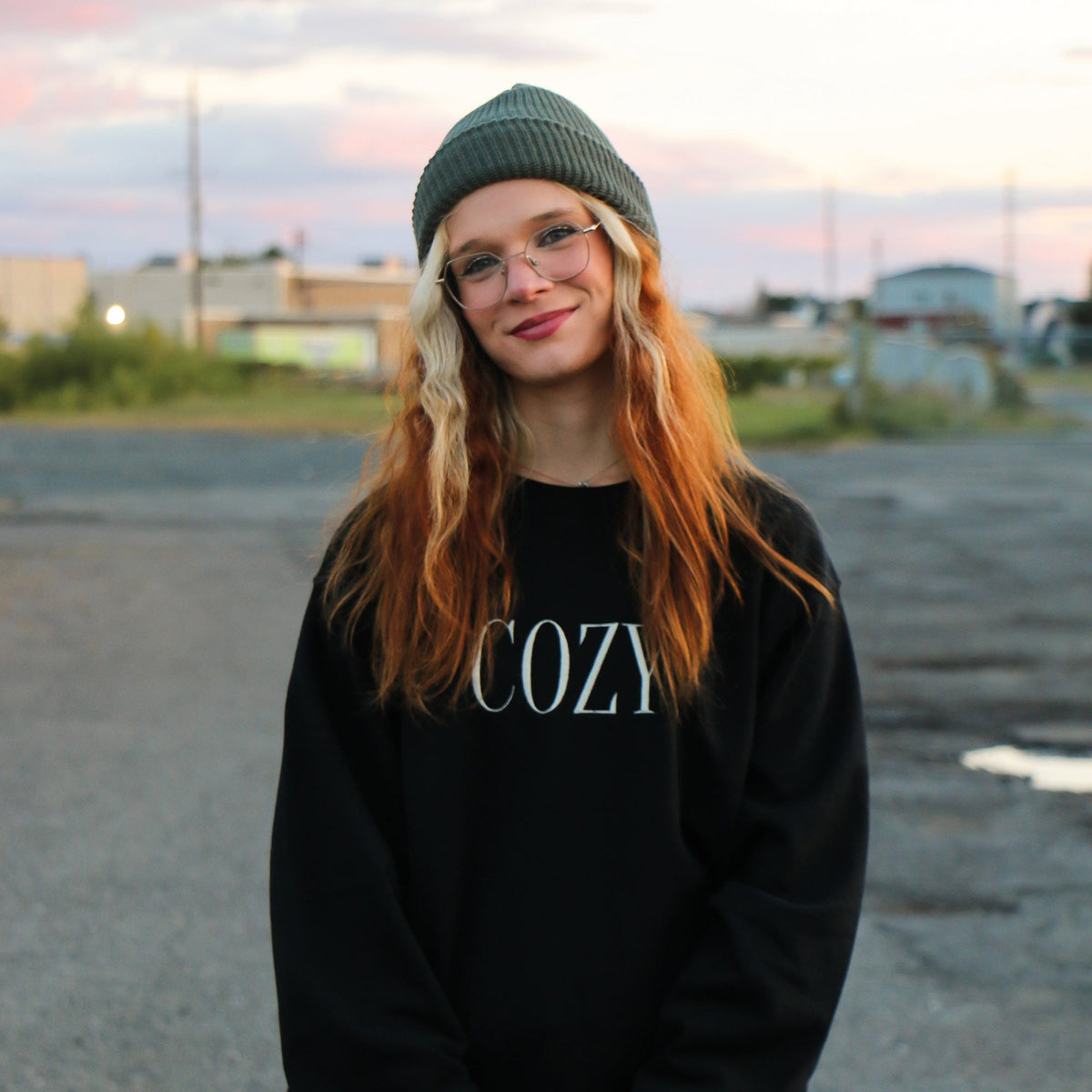 Crewneck "Cozy" brodé
