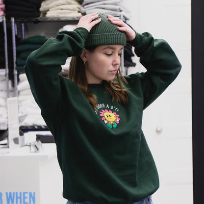 Crewneck "It's a Good Day" brodé