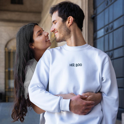 Crewneck "Her Boo" brodé