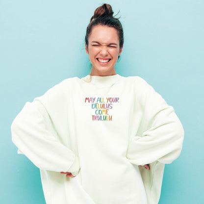 Crewneck Delulus brodé