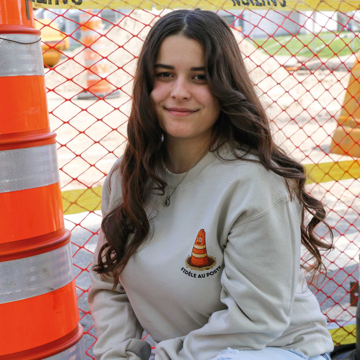 Crewneck "Fidèle au poste" imprimé