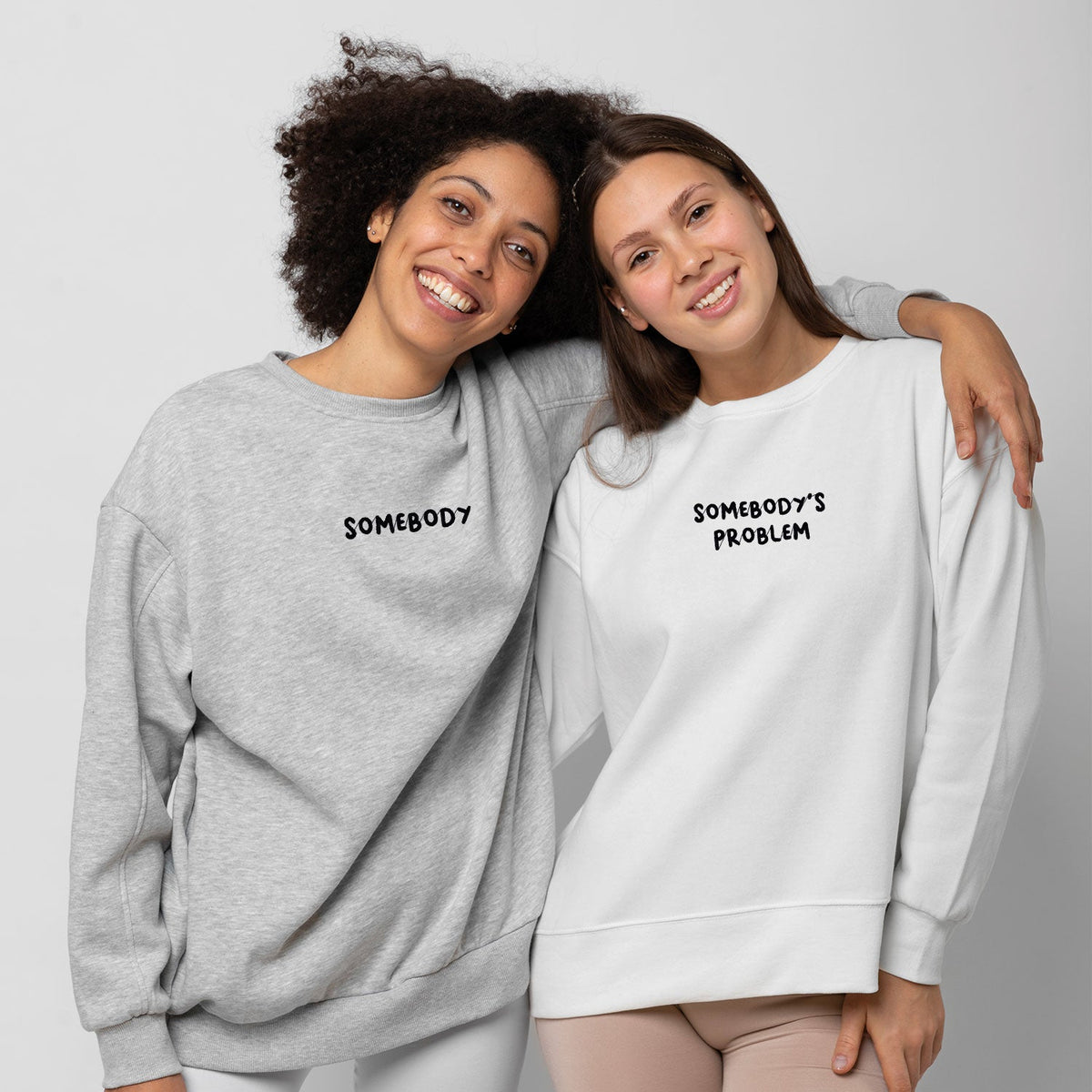 Crewneck "Somebody" brodé