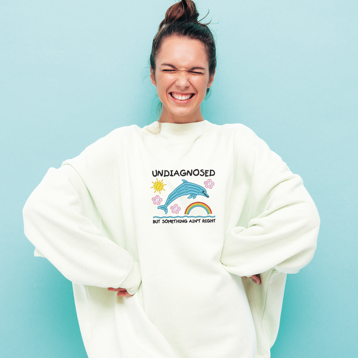 Crewneck "Undiagnosed" brodé