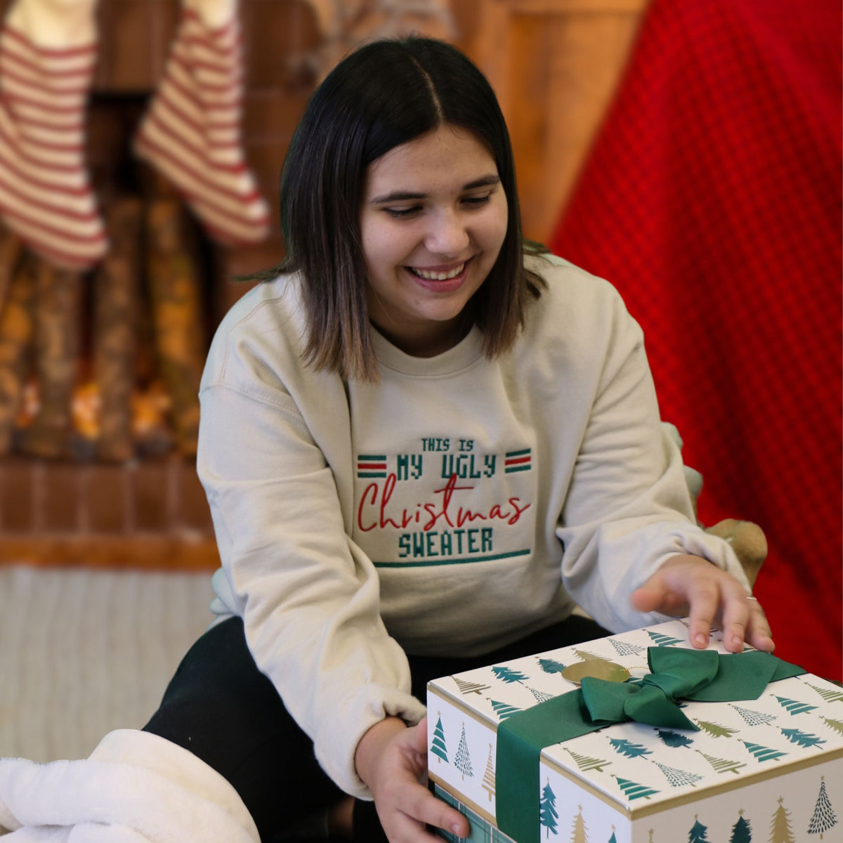 Crewneck "Ugly Christmas Sweater" brodé