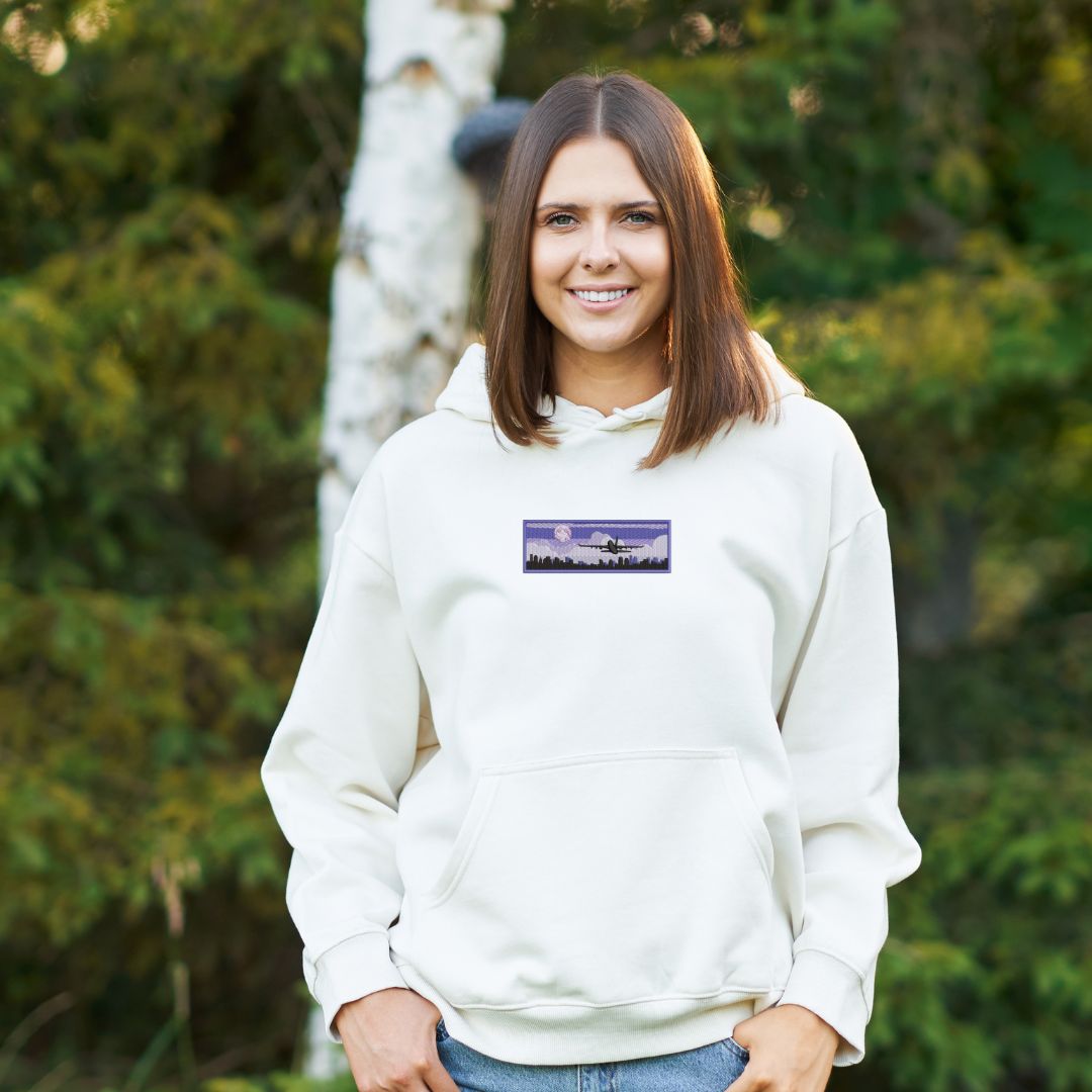 Hoodie Avion brodé