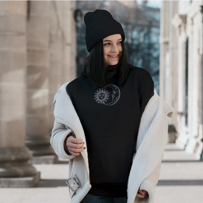 Hoodie Sun and Moon brodé