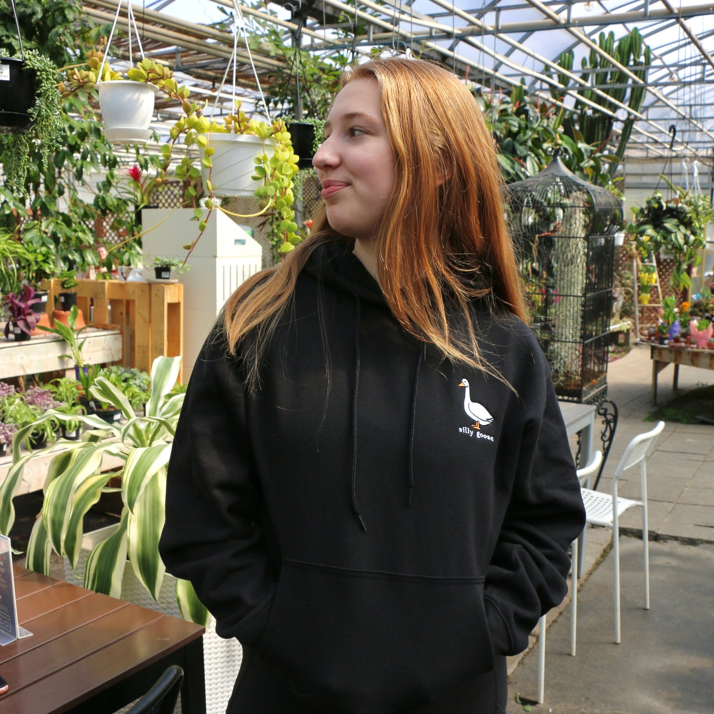 Hoodie Silly Goose brodé