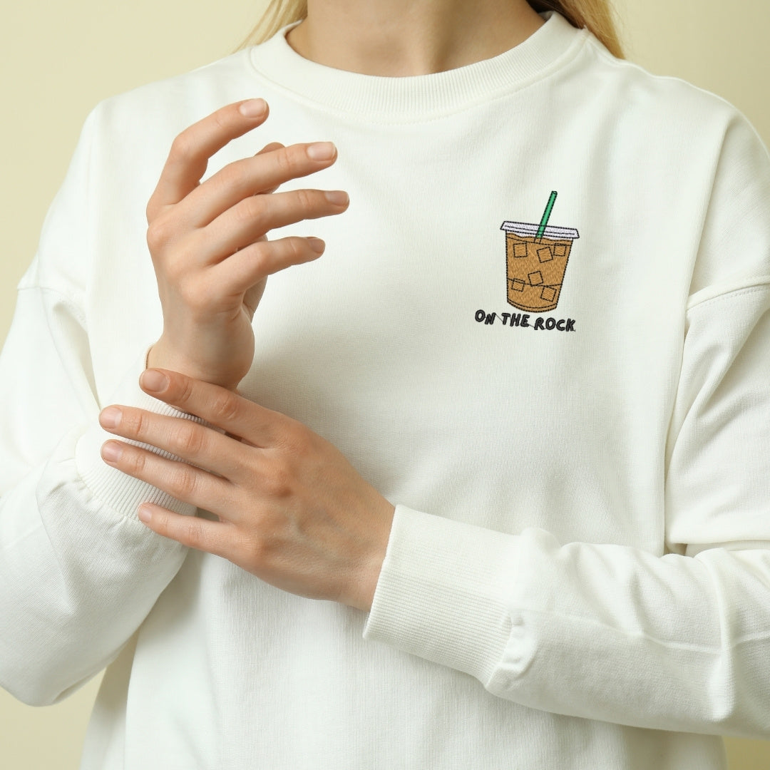 Crewneck "On The Rocks" brodé