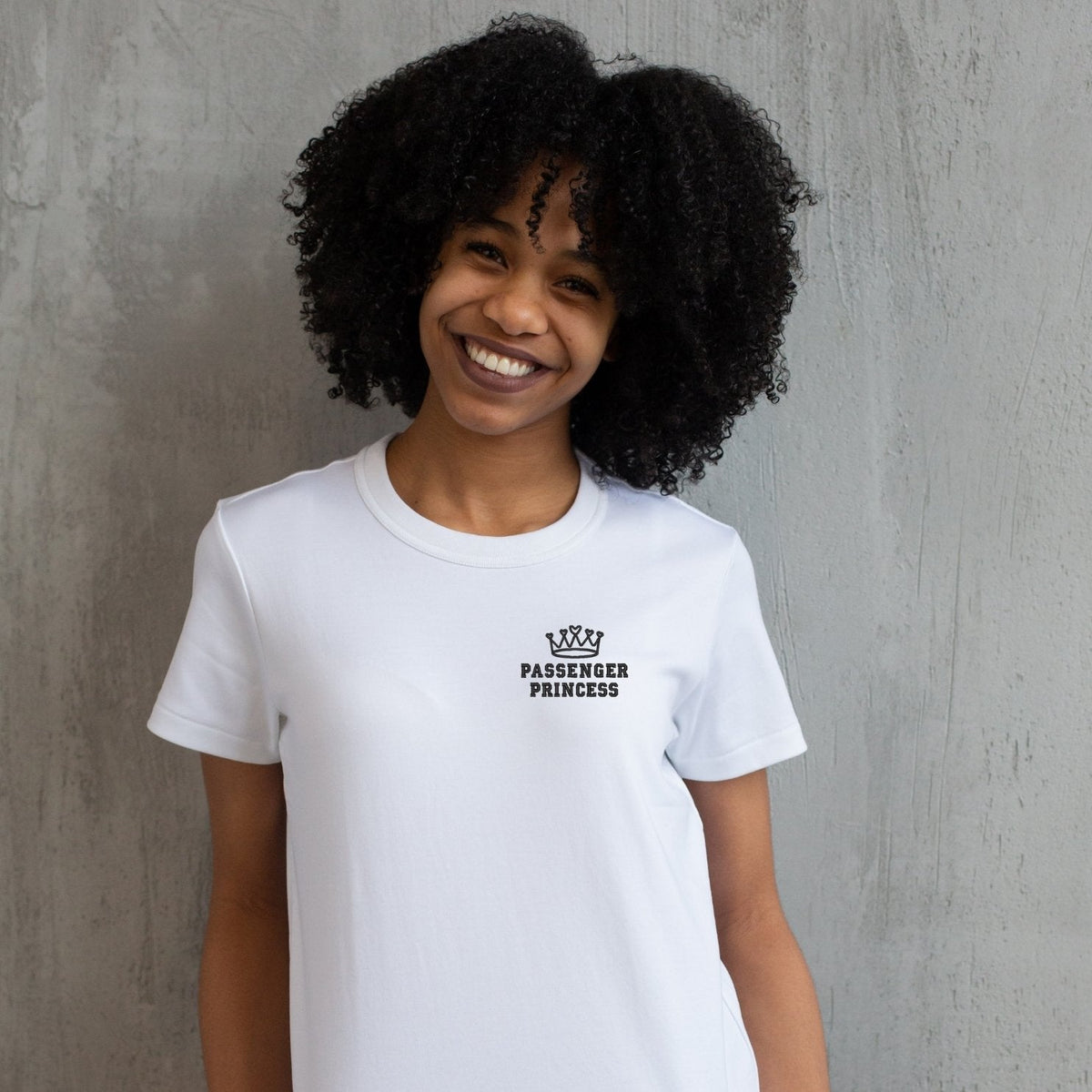 T-shirt "Passenger Princess" brodé