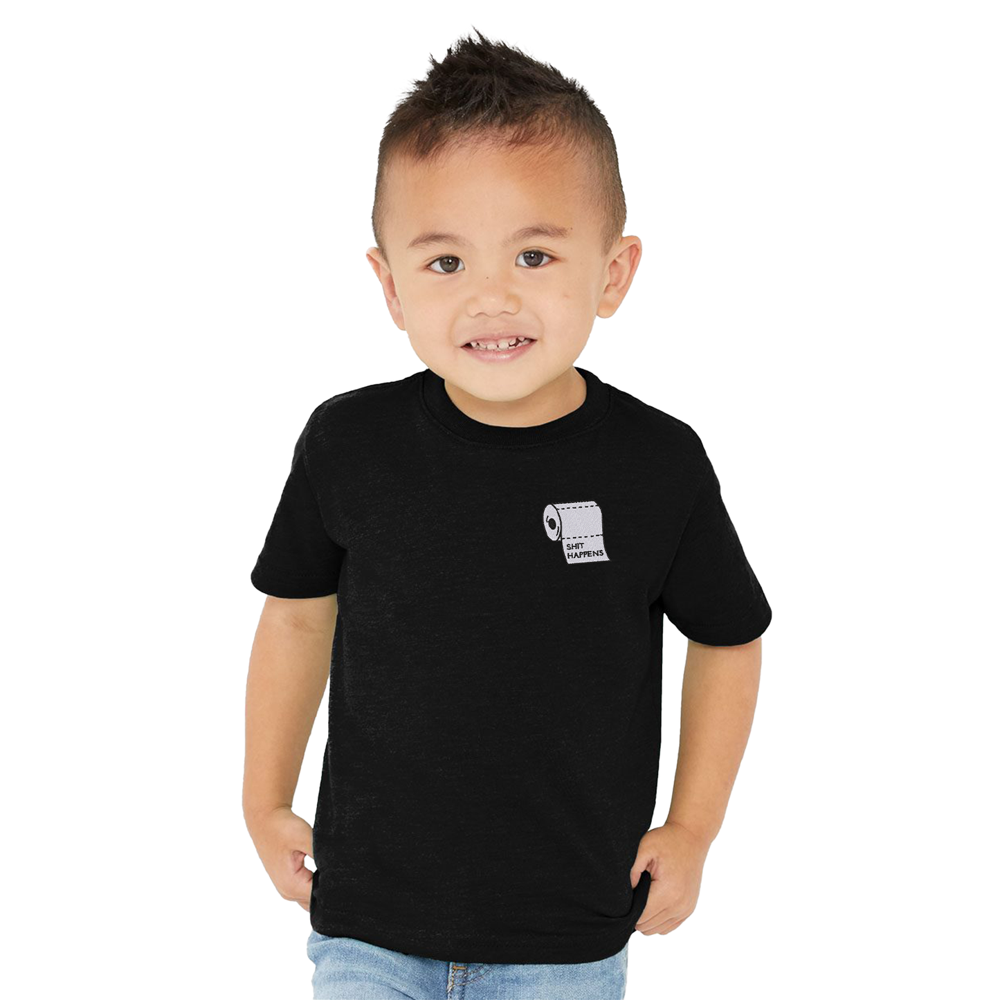 T-shirt "Shit Happens" pour tout petits brodé