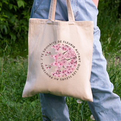Tote bag Fleurir imprimé