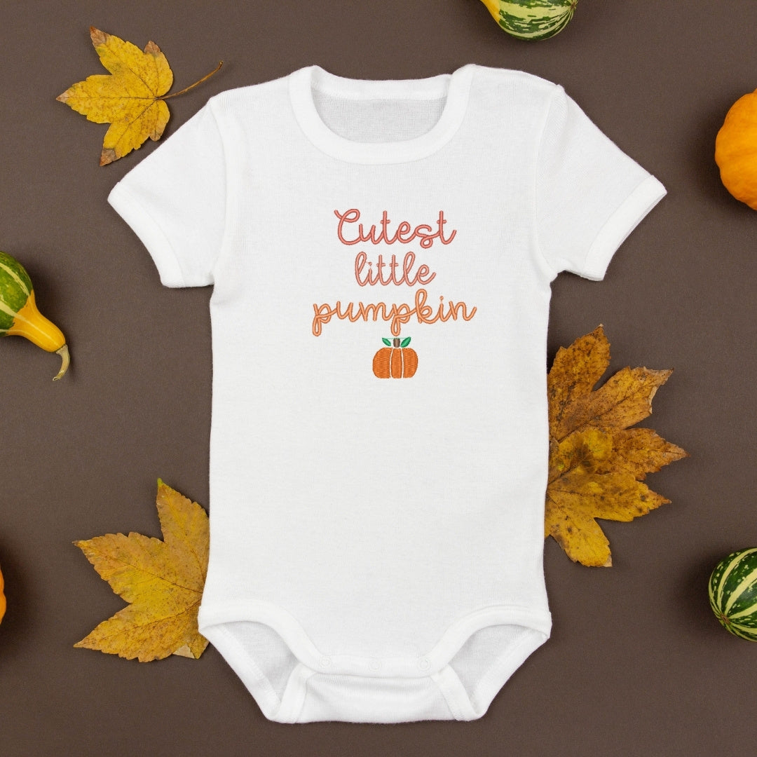 Cache-couche "Cutest Little Pumpkin" brodé