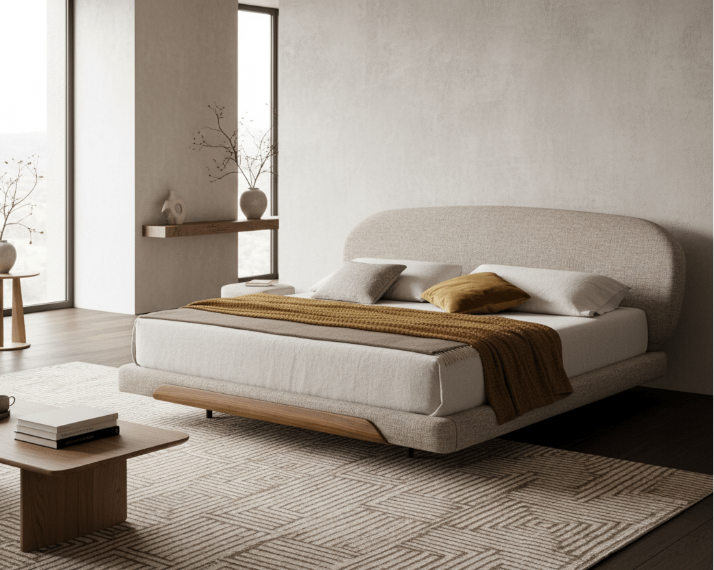 Linden Modern Upholstered King Bed