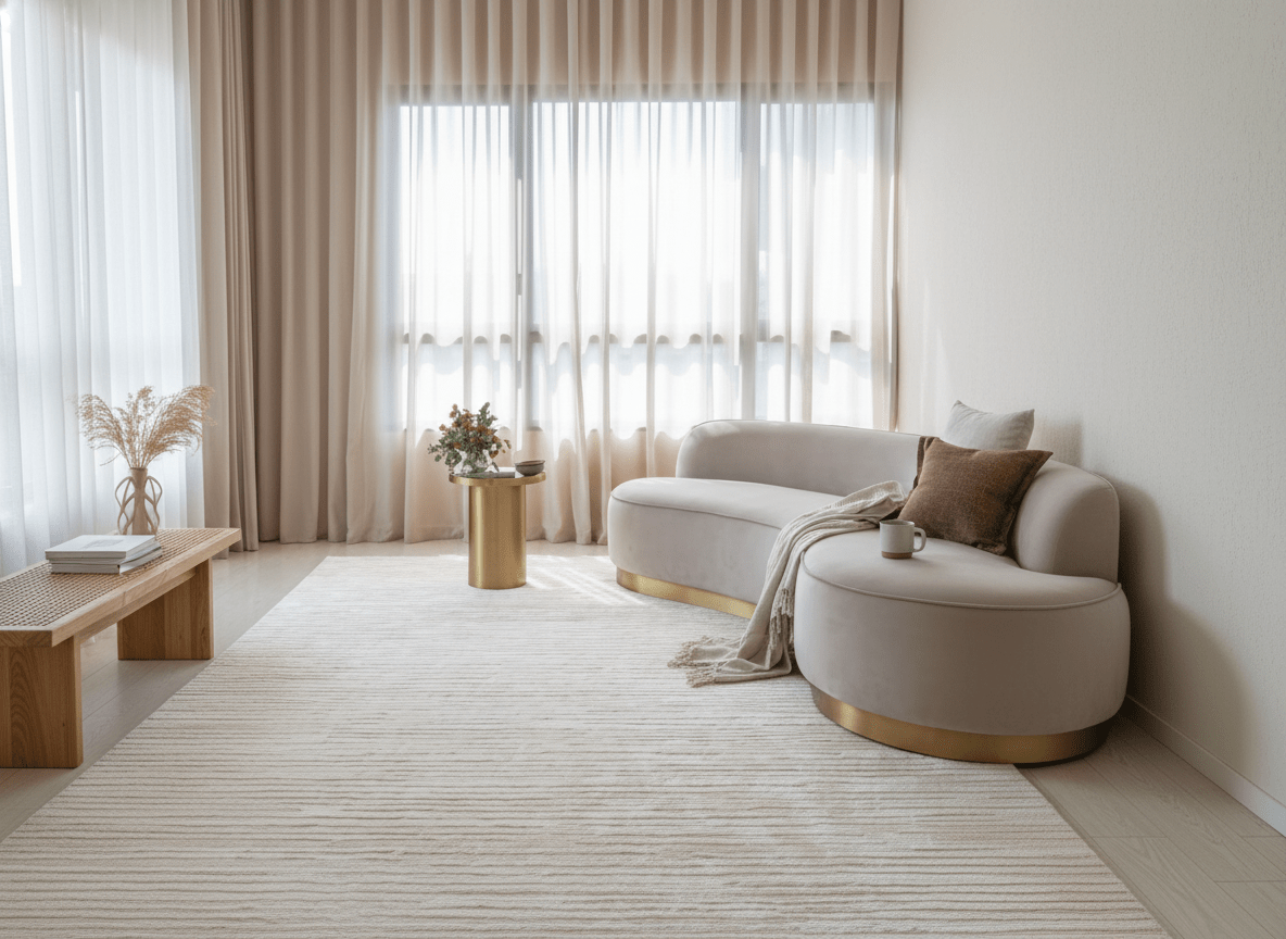 Linear Weave Handcrafted Area Rug