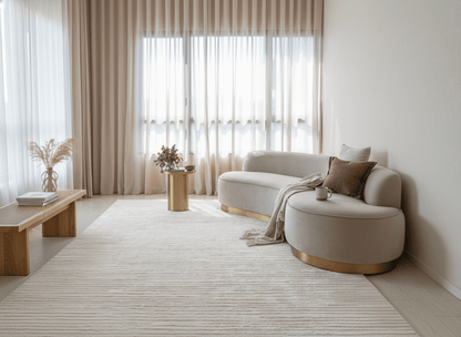Linear Weave Handcrafted Area Rug