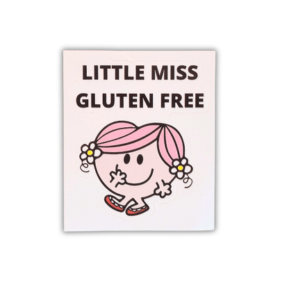 Little Miss Gluten Free | Window Sticker - Products Added
