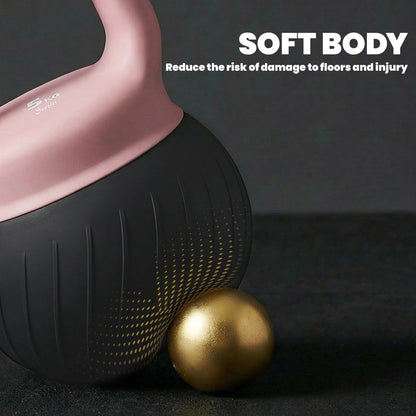 Soft Kettlebell, 11lb Kettle Bell with Anti-Slip Grip for Home Gym Weight Lifting and Strength Training