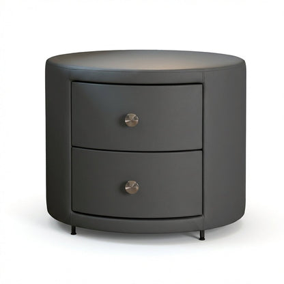 Luna Round Drum Nightstand