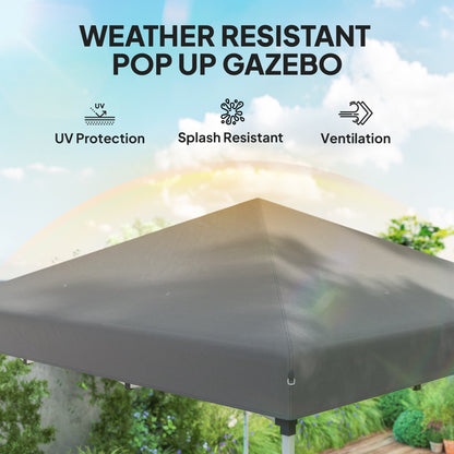 10' x 10' Pop Up Canopy with Sidewalls, Roller Bag, Height Adjustable Instant Tent for Outdoor, Garden, Patio, Black