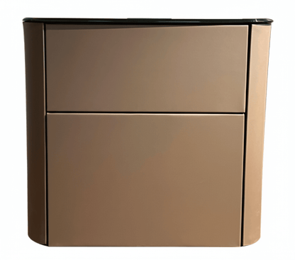 Malaga Two-Drawer Bronze Bedside Table