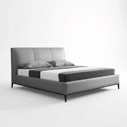 Melbourne Grey Leather King Bed