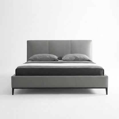Melbourne Grey Leather King Bed