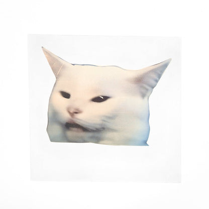 Meme Cat Smudge | Vinyl Sticker - Products Added