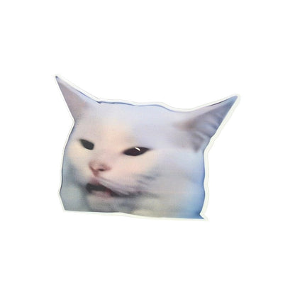 Meme Cat Smudge | Vinyl Sticker - Products Added
