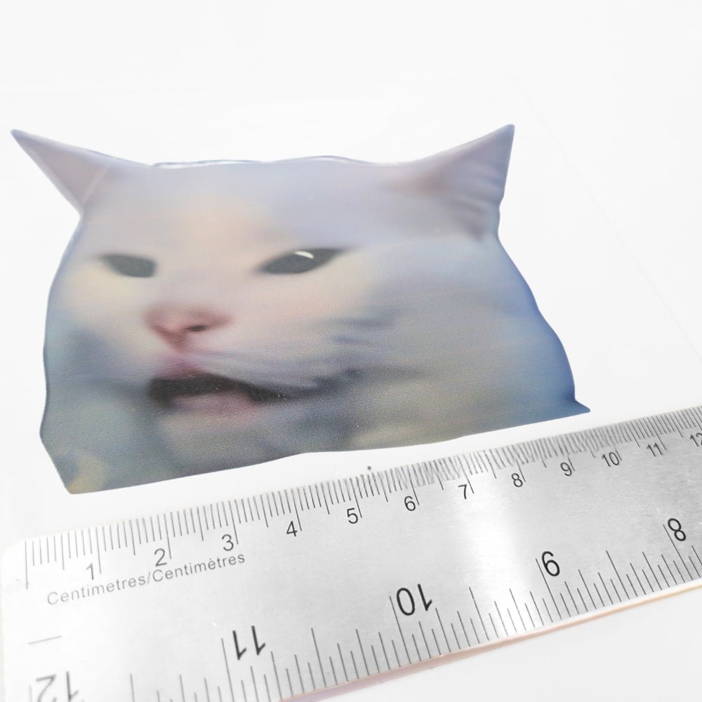 Meme Cat Smudge | Vinyl Sticker - Products Added