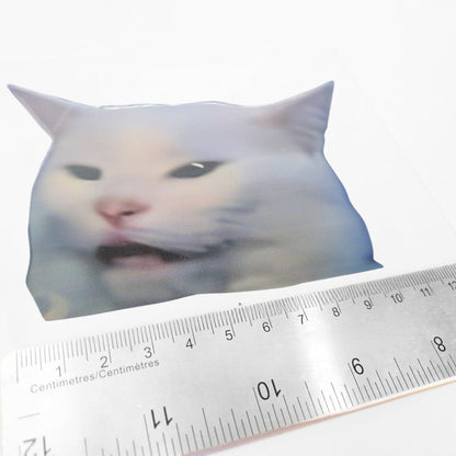 Meme Cat Smudge | Vinyl Sticker - Products Added