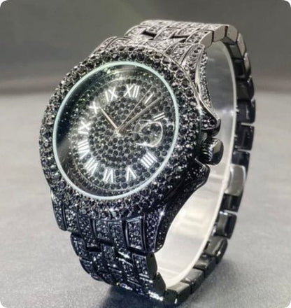 Men's Quartz Watch Full Diamond High End - Royal Eagles Promise of Peace