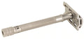 Merkur 23-INOX 3-Piece DE Safety Razor, Closed Comb, Extra Long Handle, Stainless Steel