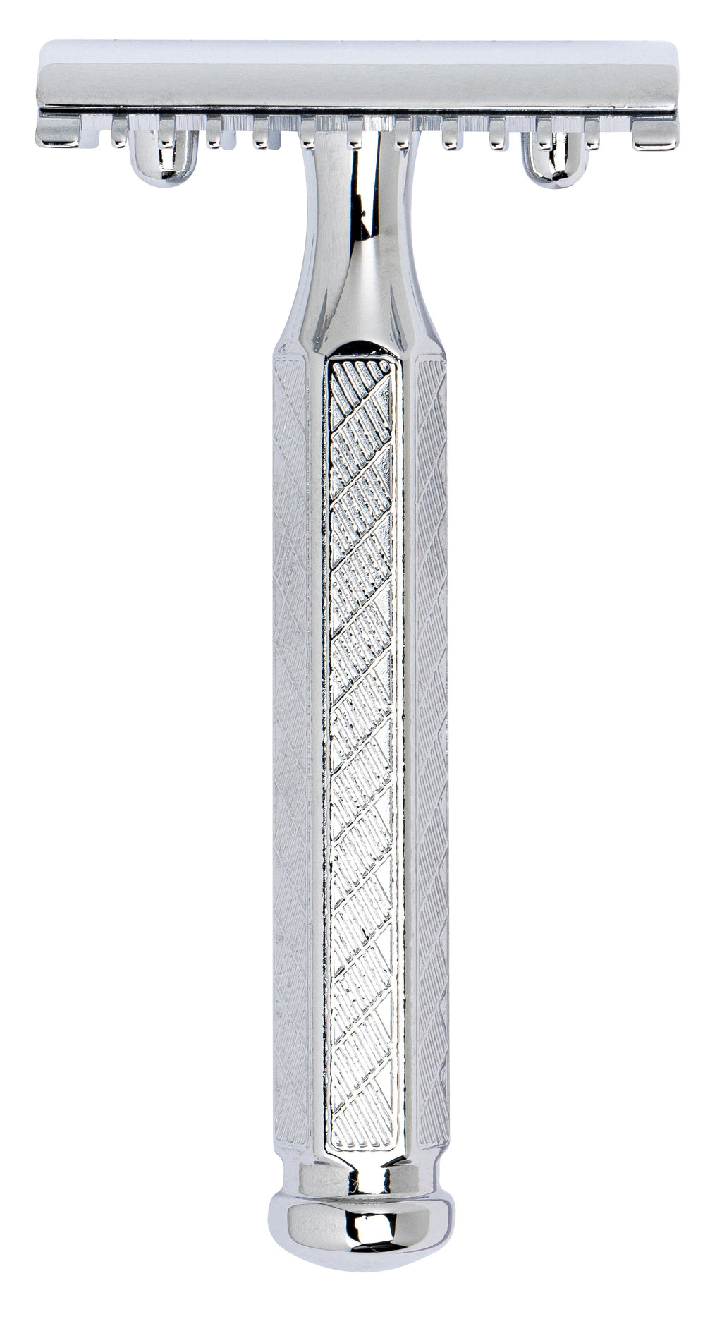 Merkur 41C 3-Piece DE Safety Razor, Open Comb, Classic 1906 Etched Handle, Chrome