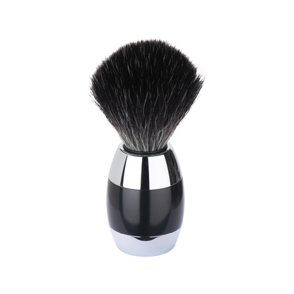 MERKUR Shaving Brush  1201 with Vegan Synthetic Hair in Bright Chrome