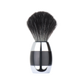 MERKUR Shaving Brush  1201 with Vegan Synthetic Hair in Bright Chrome