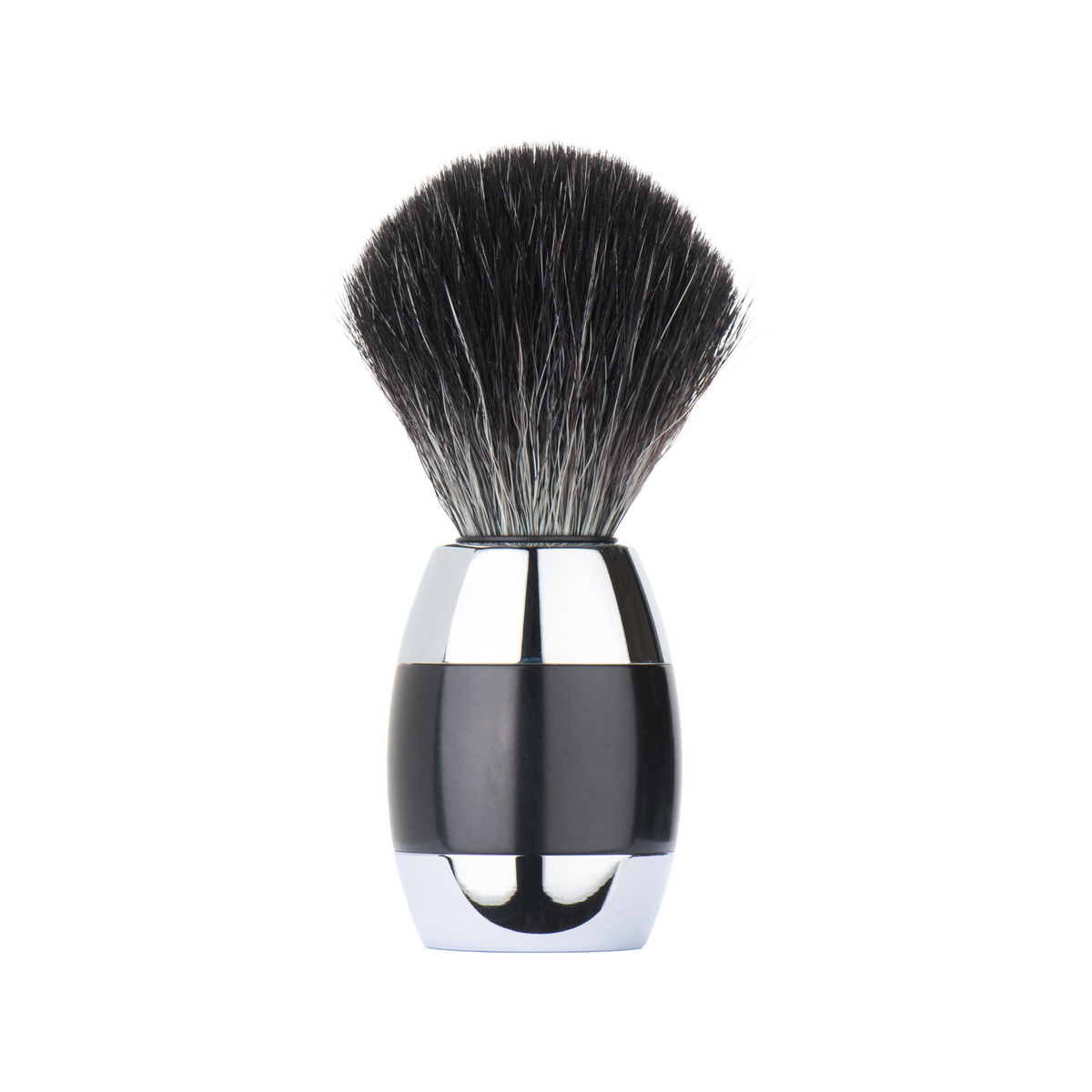 MERKUR Shaving Brush  1201 with Vegan Synthetic Hair in Bright Chrome