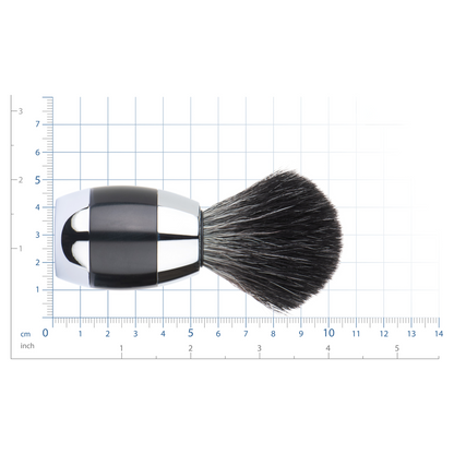 MERKUR Shaving Brush  1201 with Vegan Synthetic Hair in Bright Chrome